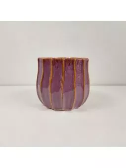 Osłonka Ceramiczna Różowofioletowy TULIP HANDMADE