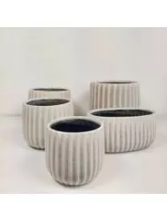 Osłonka Ceramiczna Zdobiona Beżowa
