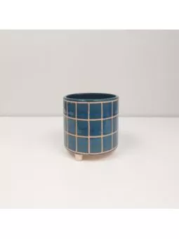 Osłonka Ceramiczna z Płytek BLUE-BLUE HANDMADE