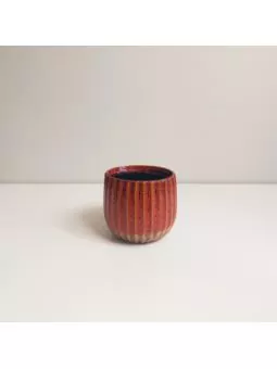 Osłonka Ceramiczna POMARAŃCZOWA EGZOTYKA HANDMADE