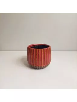 Osłonka Ceramiczna POMARAŃCZOWA EGZOTYKA HANDMADE