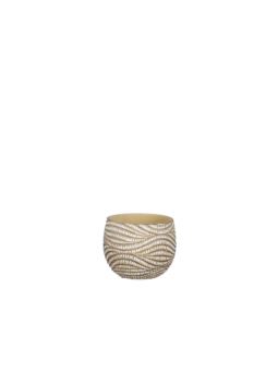 Ceramiczna Osłonka HENDRICK - h11xd13,5cm - Kremowy