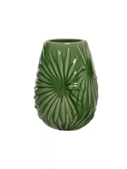 Wazon Ceramiczny Zielony Liść Palmy